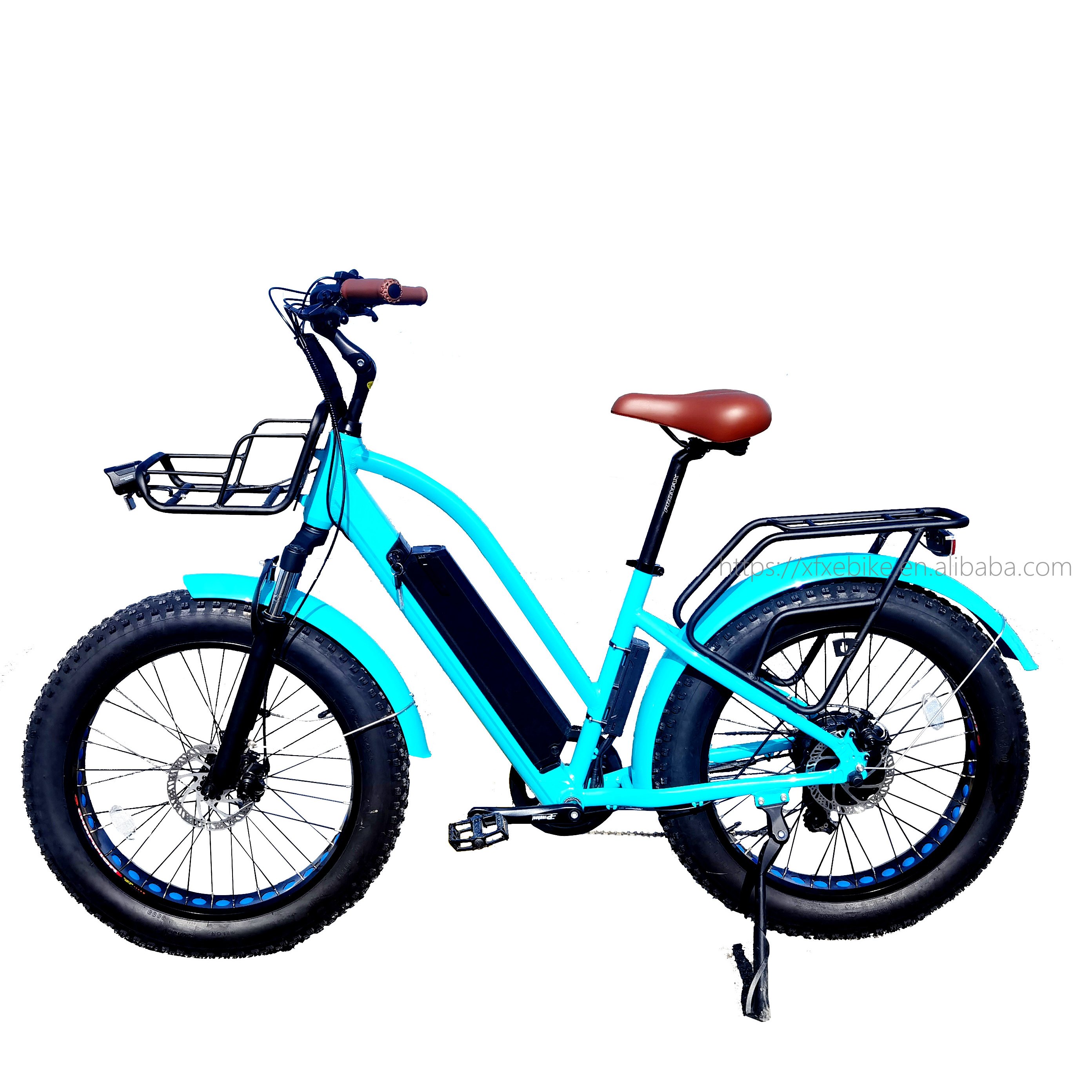 Snow/Beach Bicycle High Quality MTB Fat Mountain Ebike 48V 750W Step Thru Electric City Bikes