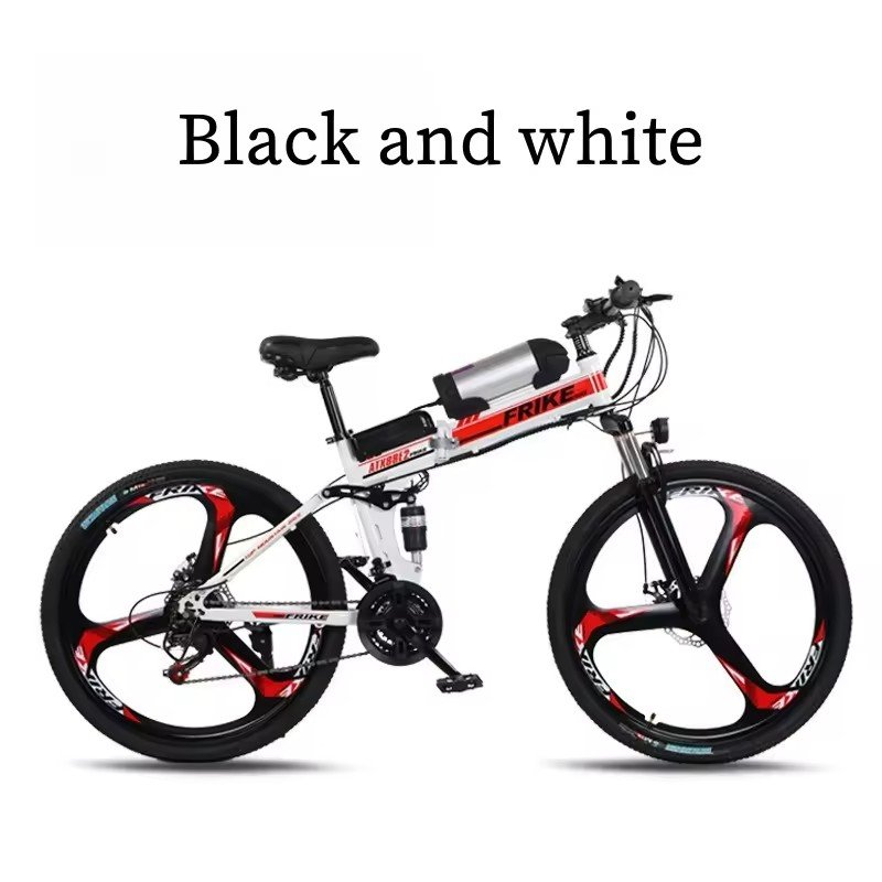 250W Folding Electric Mountain Bike Fat Tire eBike with Lithium Battery Brushless Motor Disc Brake System Cheap Aluminum Frame