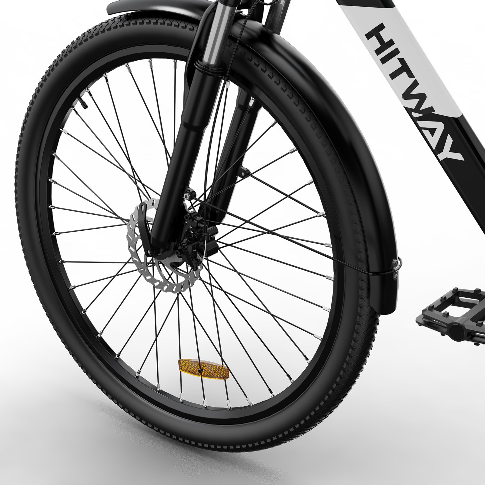26 Zoll Fat Tire Ebike Motorcycle Full Suspension Frame Adult Blue Mountain Electric Bicycle