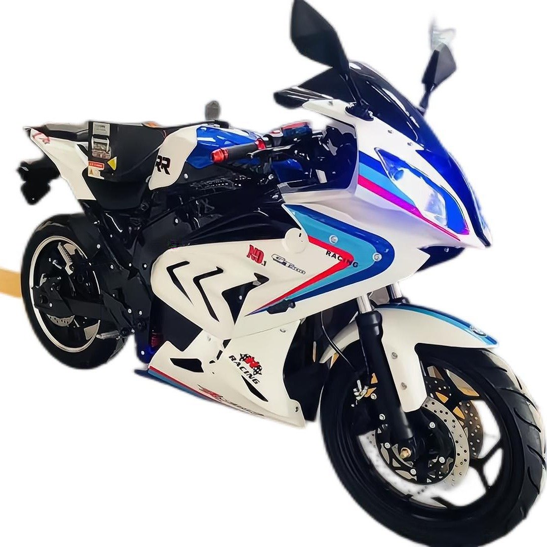 New Design High-Speed 60V/72V Electric Racing Motorcycles for Adults Off-Road Sportbikes with 150km Range EEC Certified