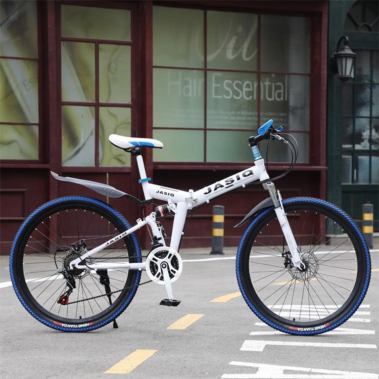 Air Zone Aftershock 26" Mountain Bike 30 Speed Rugged Full Suspension Bicycle Folding MTB Bike