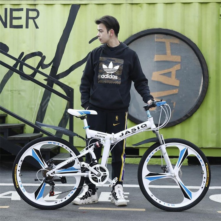 Air Zone Aftershock 26" Mountain Bike 30 Speed Rugged Full Suspension Bicycle Folding MTB Bike