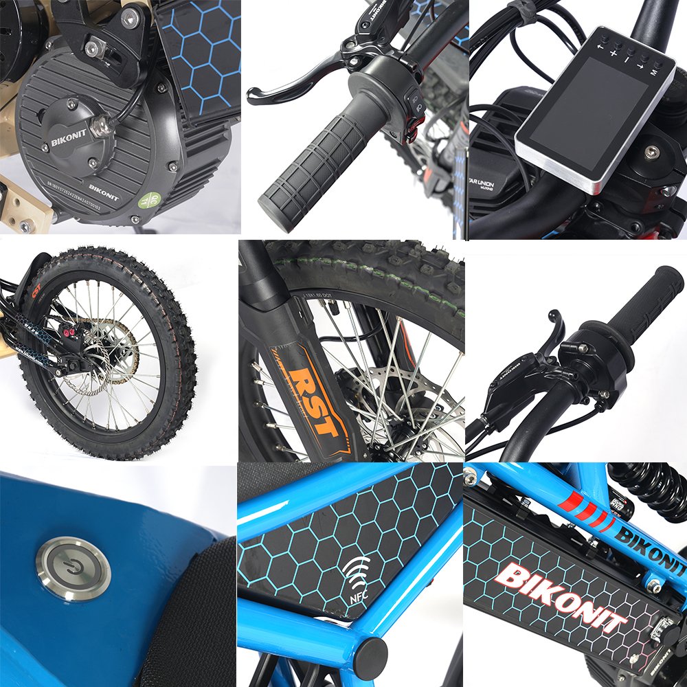 New Arrival 2024 Mid Motor 72v 28000W Electric Mountain bike Hyber Bee 30ah battery electric dirt bike for adults
