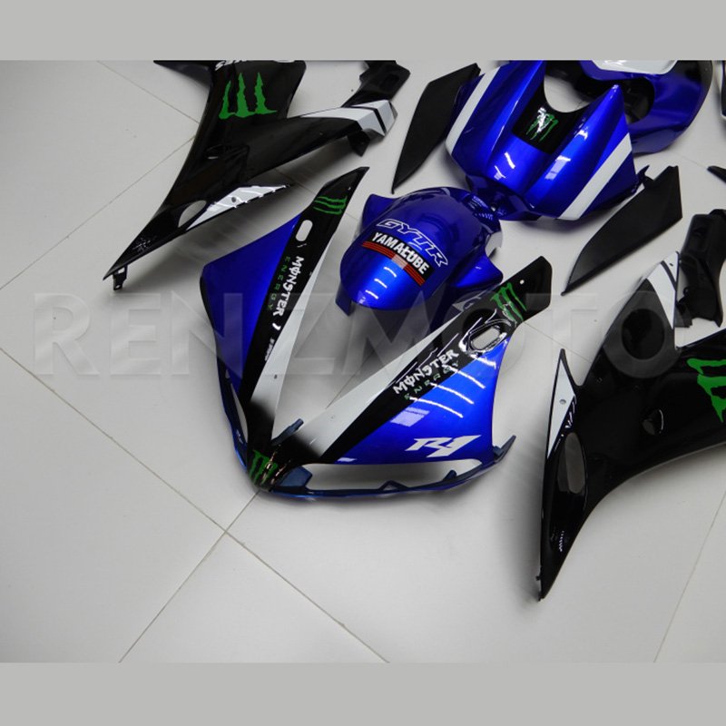 Fairing For Yamaha yzf R1 2004 2006 Black white blue Abs Injection Bodywork Kit
