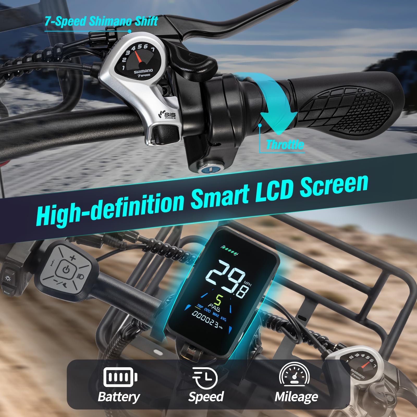 Chinese 48V Electric City Bike Ready to Ship Waterproof Foldable Fat Wheel 7 Speed Ebike Charging Cycle Electric Urban Bicycle