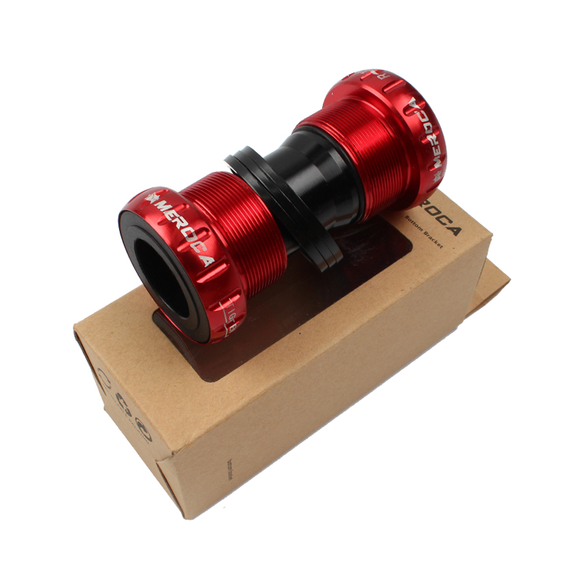 MEORCA Integrated Hollow BB Bicycle Thread Screw-In Central Axle M68/M92 Color Mountain Bike Central Axis for MTB