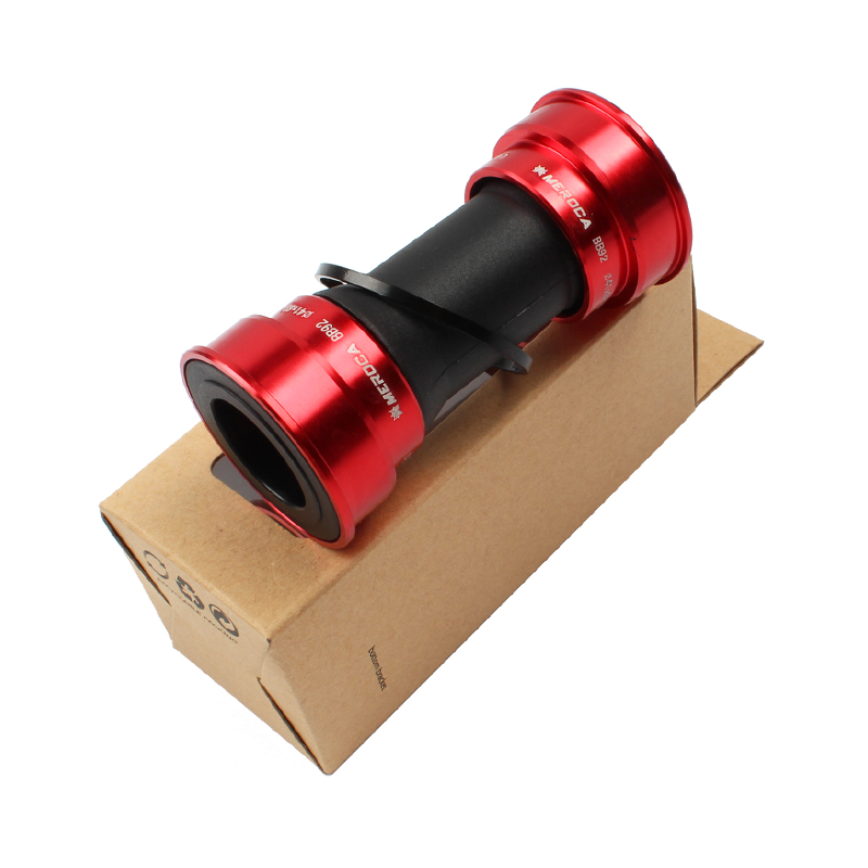 MEORCA Integrated Hollow BB Bicycle Thread Screw-In Central Axle M68/M92 Color Mountain Bike Central Axis for MTB