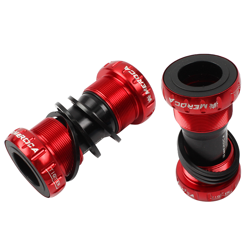 MEORCA Integrated Hollow BB Bicycle Thread Screw-In Central Axle M68/M92 Color Mountain Bike Central Axis for MTB