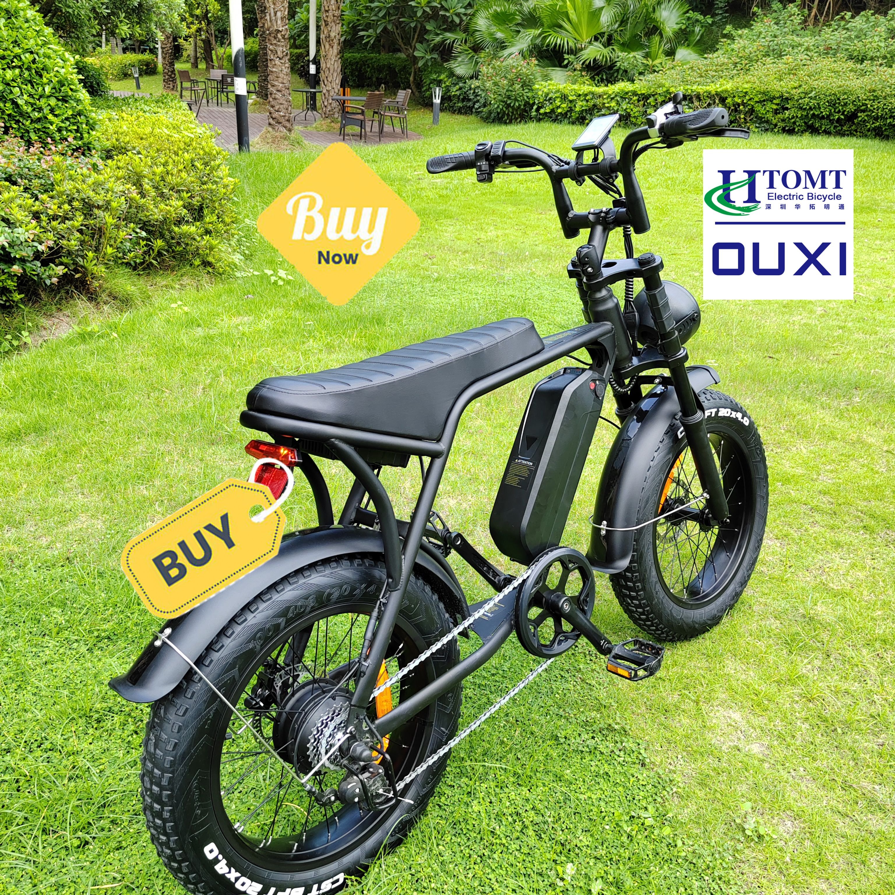 ouxi v8 20inches ebike Full Suspension Retro Dirt Fatbike EU warehouse retro Bicycle fatbike
