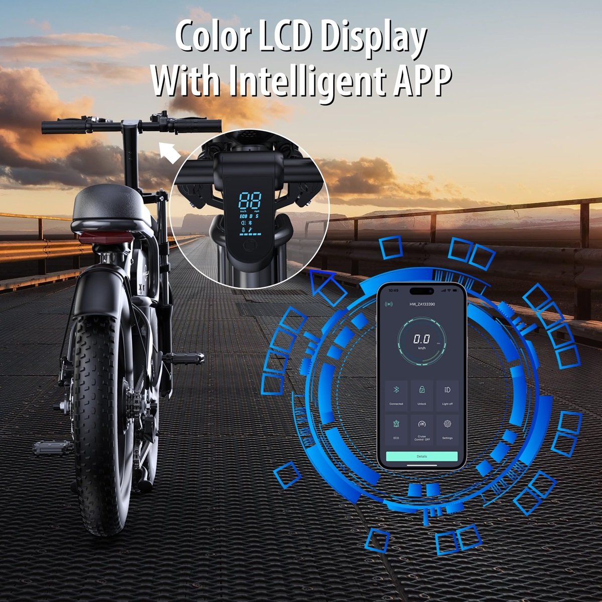 Eu Warehouse Fast Electric Fat Tire Mountain Bike Electric Bicycle 20 Inch 1 Piece Ebike 1000W 1500W 50 km h 48V E Bike Europe