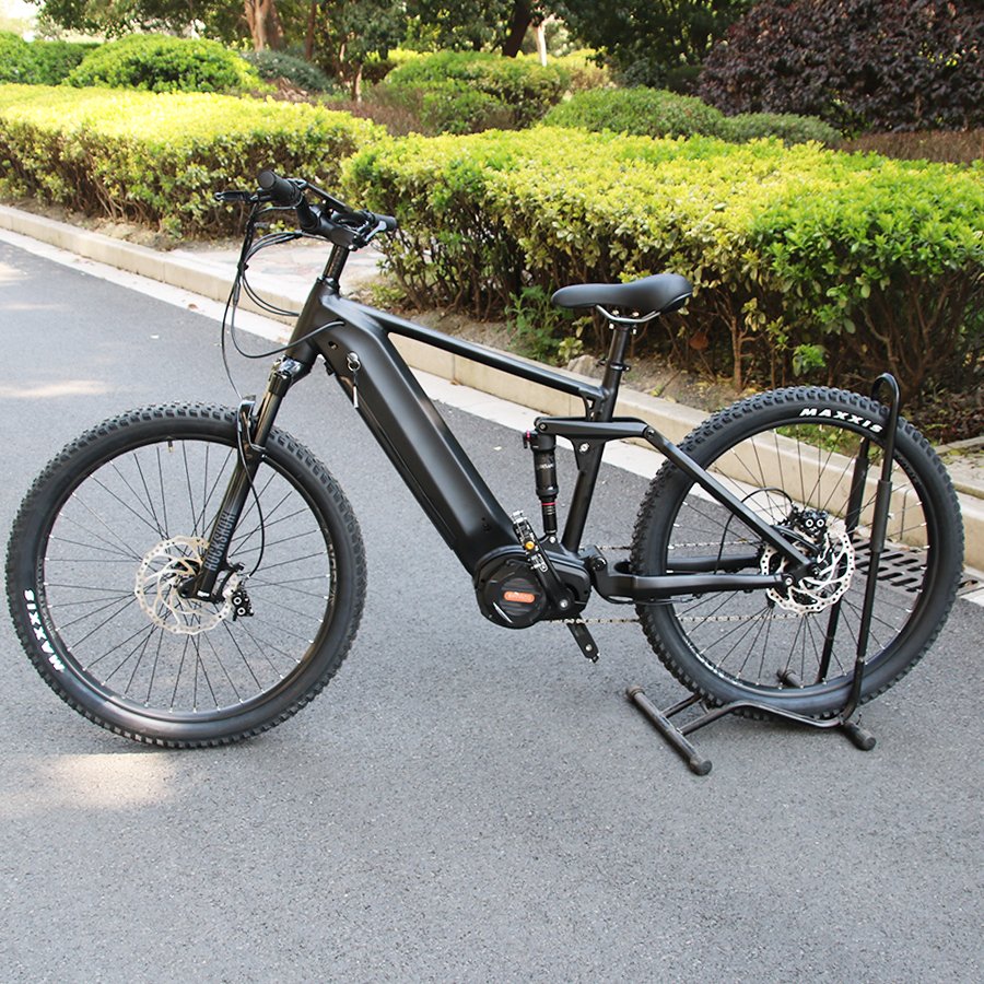 New Arrivals 1000w Full Suspension 48v Aluminum Alloy Bafang Mid Electric Mountain Bike for sale