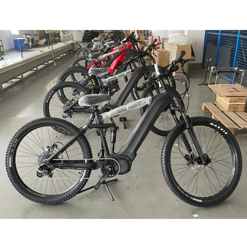 New Arrivals 1000w Full Suspension 48v Aluminum Alloy Bafang Mid Electric Mountain Bike for sale