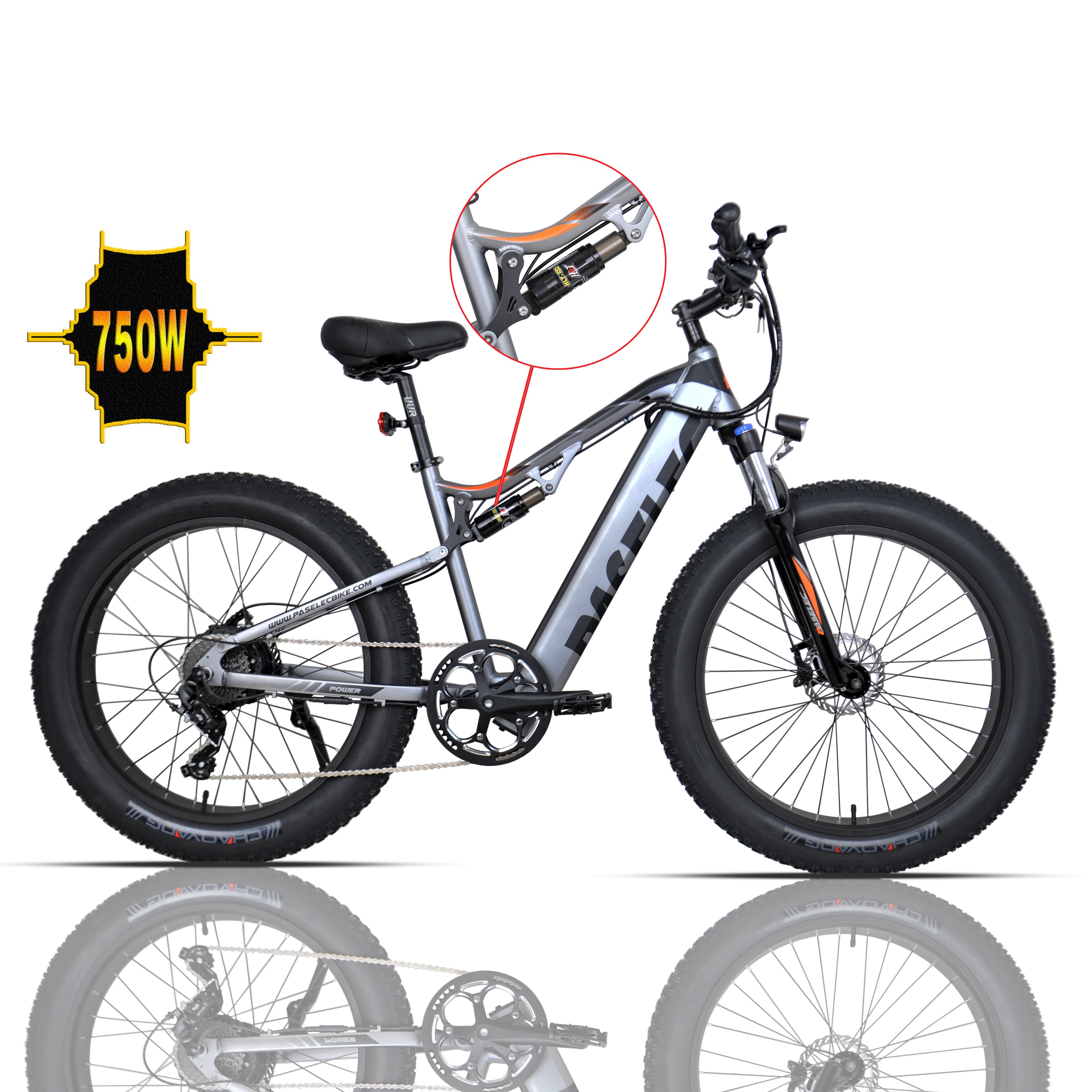 US warehouse GS9 Plus 27.5 48V 750W Mountain Electric Bike for Adults Fat Tire E Bikes