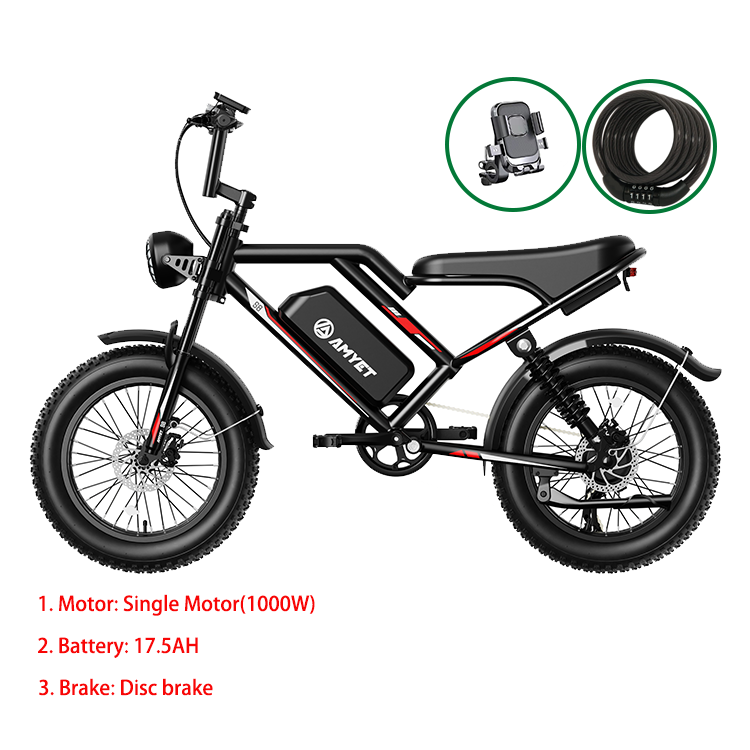 High Quality 250W 500W 750W 1000W 2000W Mountain Bike Hydraulic Disc Brake Dual Shock-Absorber E- bike V20 S8 Cycling Bicycle