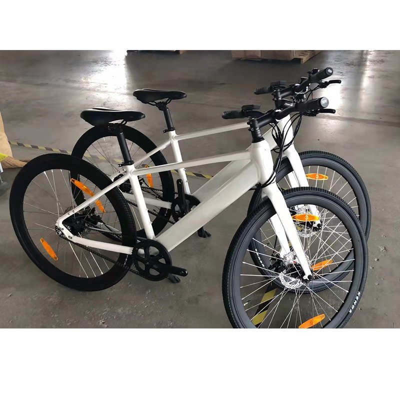 Belt Drive LCD Display Hidden Battery Road Electric Bicycle Carbon Lithium Battery Standard Rear Hub Motor Aluminum Alloy 36V