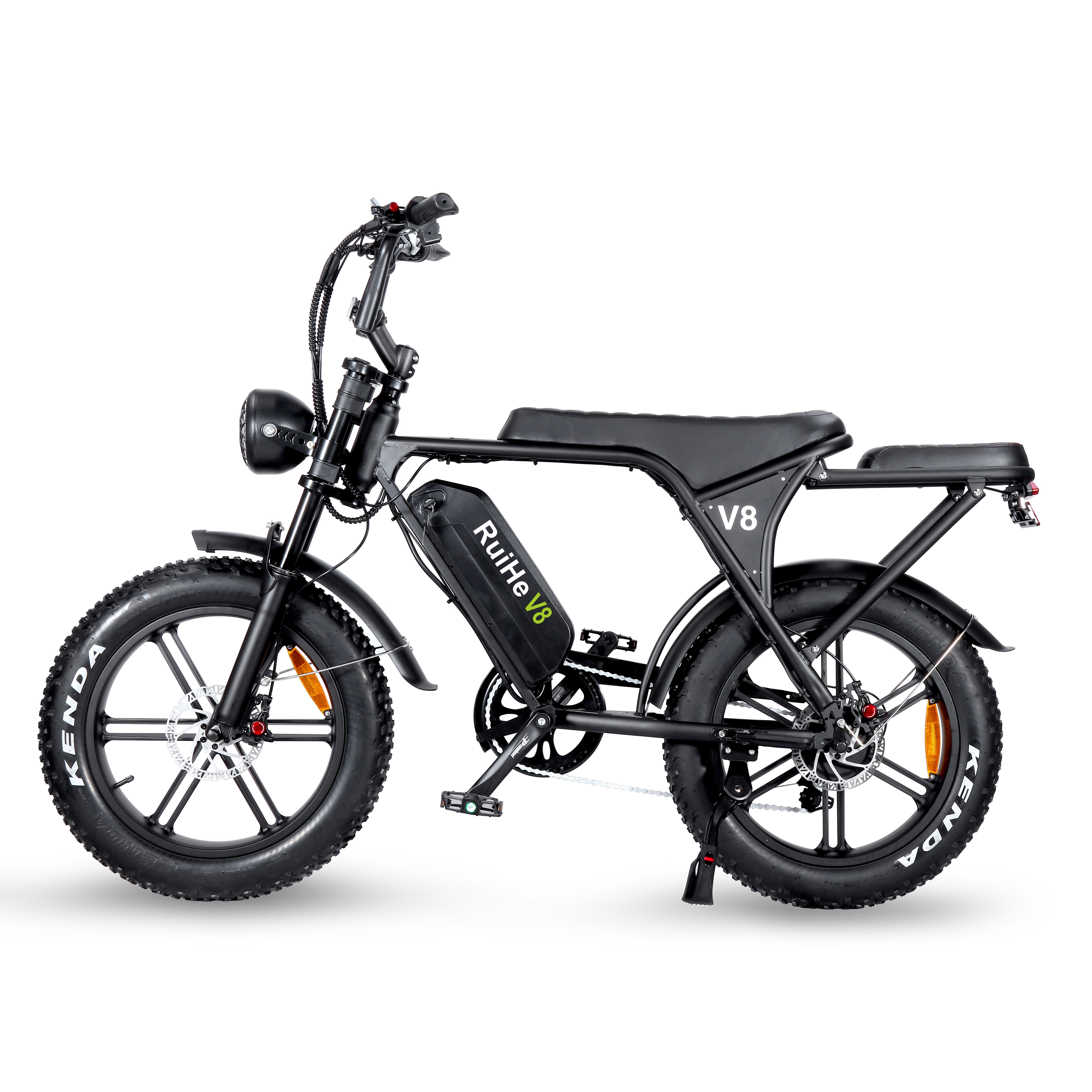 New Design Fat Tire Electric Mountain Bike Ruihe V8 20 Inch Ebike Kit 1000w