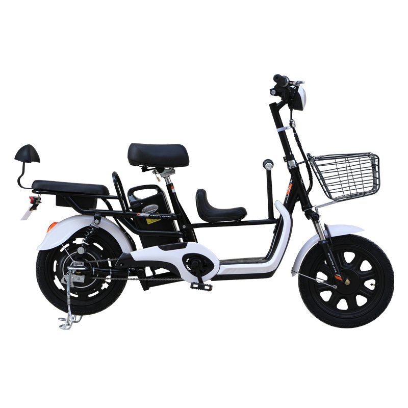 Cheap Parent-child Electric Bike Adult Electric Scooter Motorcycle Hidden Battery Three seats Electric Bicycle