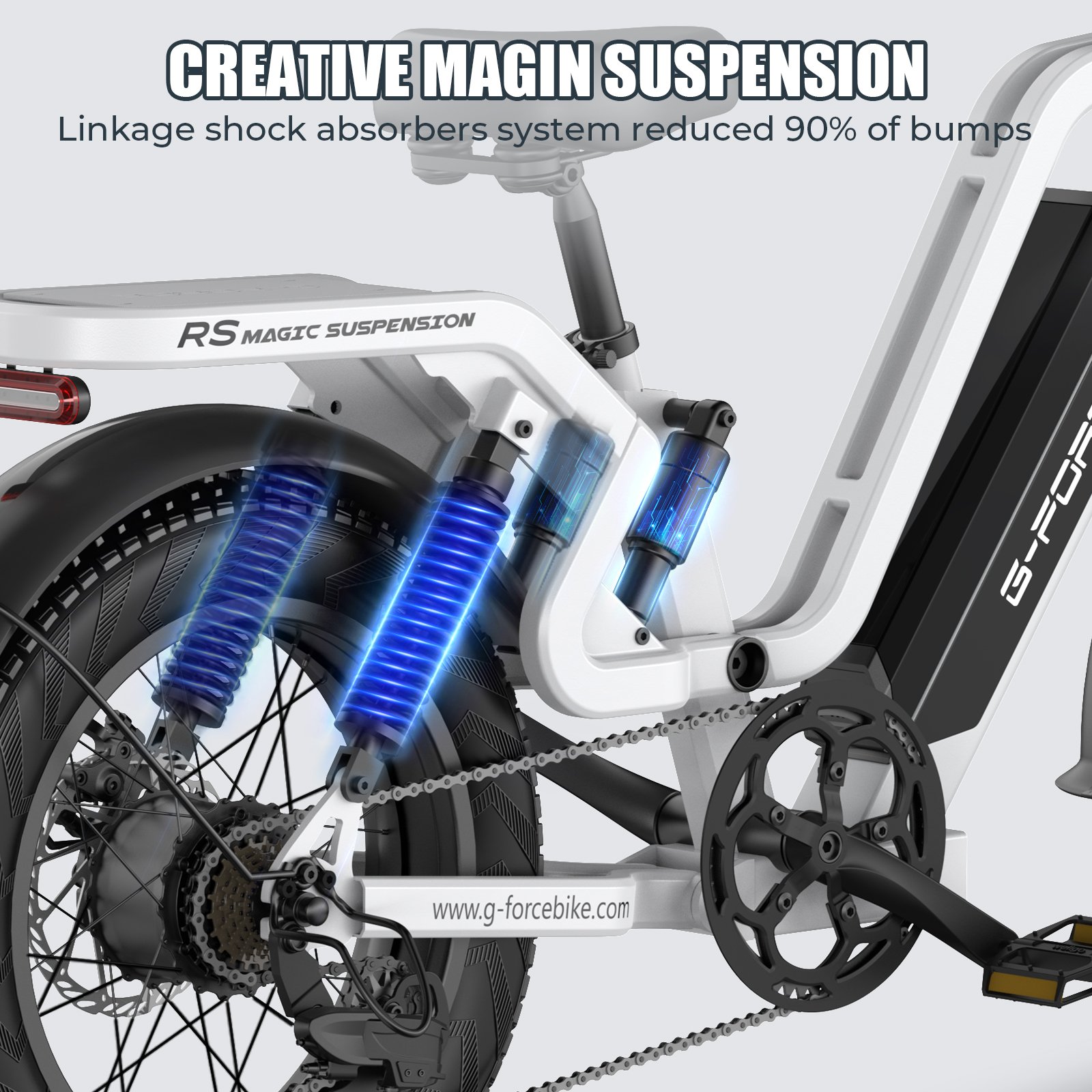 USA/EU/UK Stock 20 inch Aluminum Alloy 48V 15Ah/25Ah Lithium Electric Mountain Bike Bicycle/Mens Electric Bicycle Fat Tire eBike
