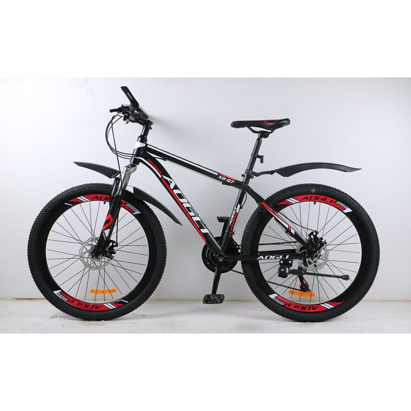 mountain bicycle good quality mudguard dual disc brake 21 variable speed 26 inch mountain bike