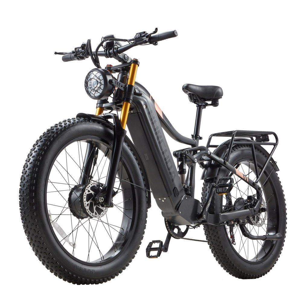 BURCHDA HC26 Factory price Double Motors Big Wheels Electric Mountain Bike 48V30AH 1000W Electric Hybrid Bike heavy-duty