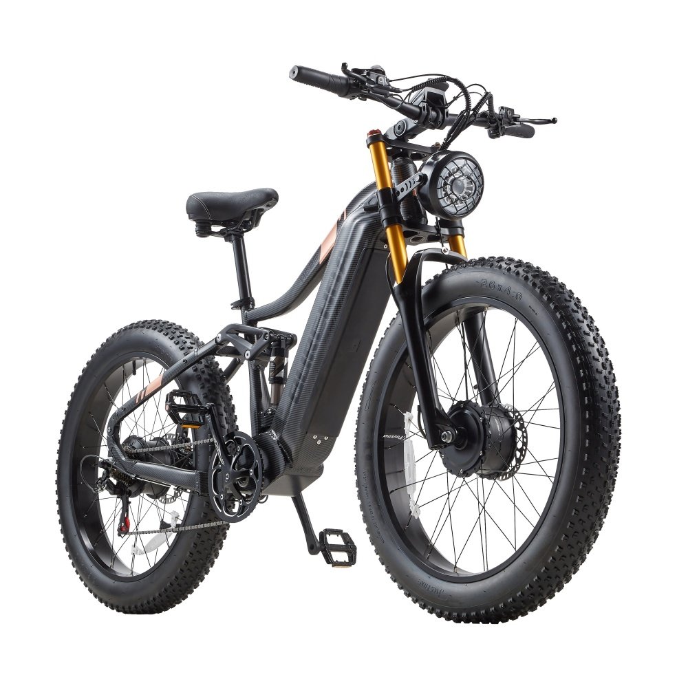 BURCHDA HC26 Factory price Double Motors Big Wheels Electric Mountain Bike 48V30AH 1000W Electric Hybrid Bike heavy-duty