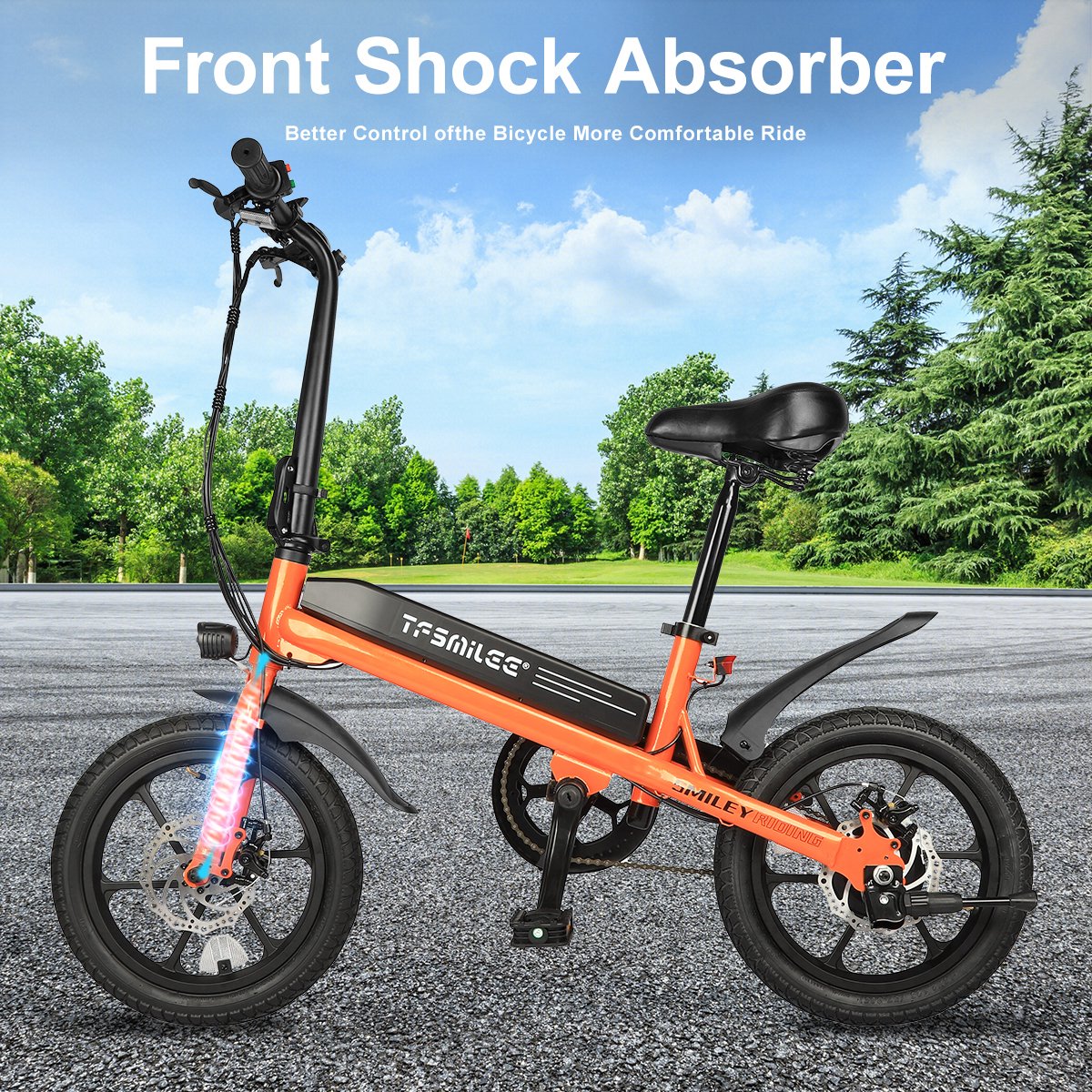 USA Warehouse Fast Delivery 16" Ebike 36v 7.8ah Battery 250w Bicycle Electric E Assist Mountain Bike Ebike Foldable City Bike