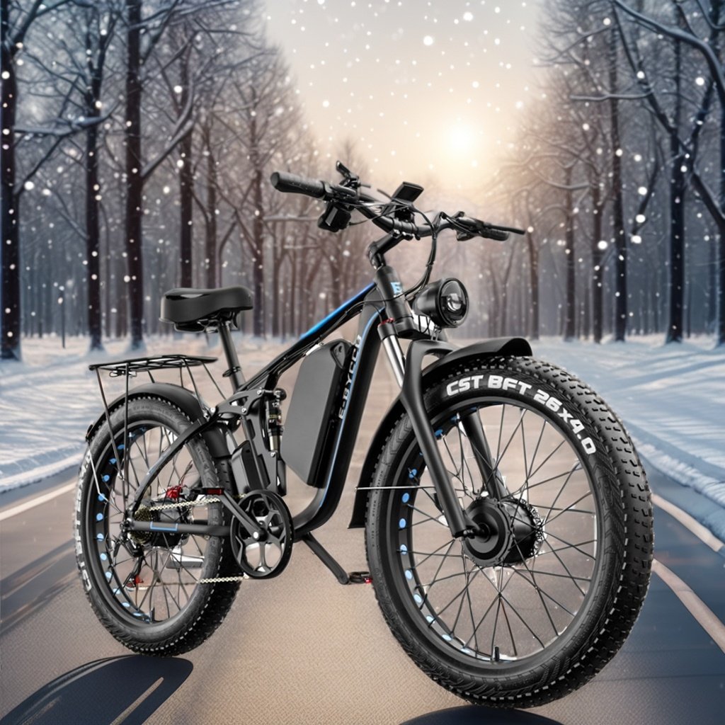 EU Warehouse New Arrival Top Selling 2000W Dual Motor 48V 23Ah 26 Inch Fat Tire Electric Bicycle Frame Mounted Battery