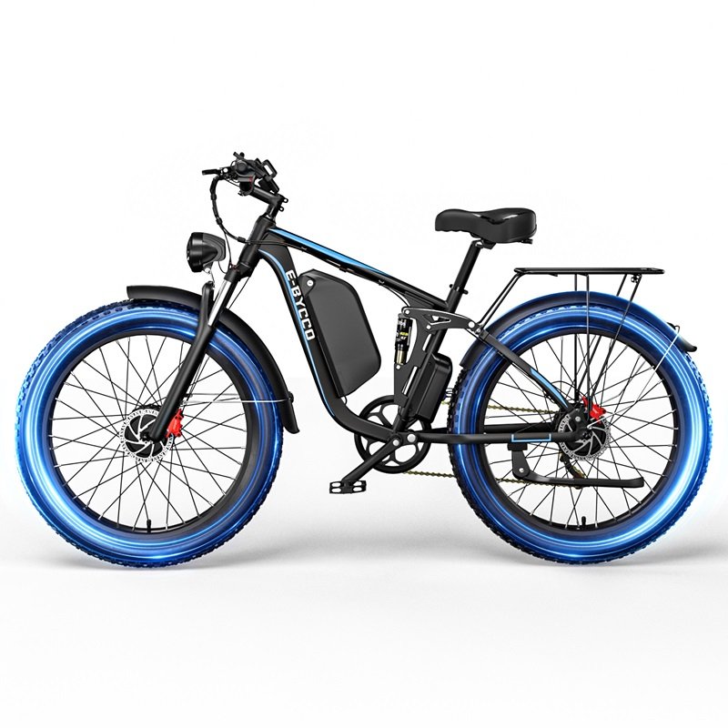 EU Warehouse New Arrival Top Selling 2000W Dual Motor 48V 23Ah 26 Inch Fat Tire Electric Bicycle Frame Mounted Battery