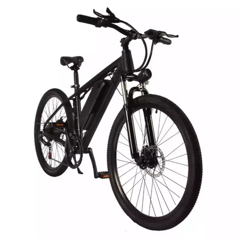 Aluminium Alloy Full Suspension Double Disc Brake 26 Inch Bicycle Folding City E 26'' Fat Tire Electric Mountain Bike for Adults