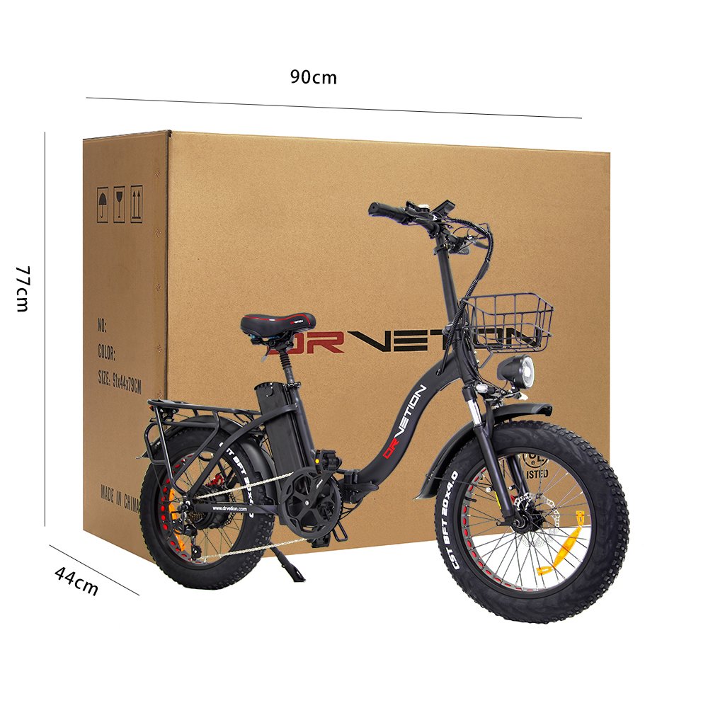 EU Stock 48V Electric Fat Tire Bike 20 Inch 750W Electric City Bike Road E-Bike Electric Folding Bike For Adults