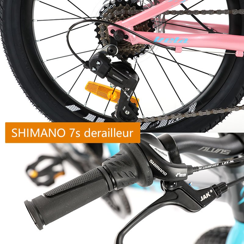 ALVAS BETA 20 Inch 6 Color Mountain Bicycle aluminium alloy Disc Brake Children Bike Boy Girl Students Child Kids Cycling MTB