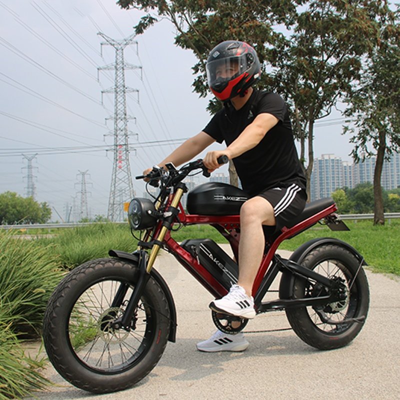 New 48v 52V 1500w Retro E-Bike Electric Cycle Road Dirt Fat Tire E Bike Fast Ebike Electric Mountain Bike