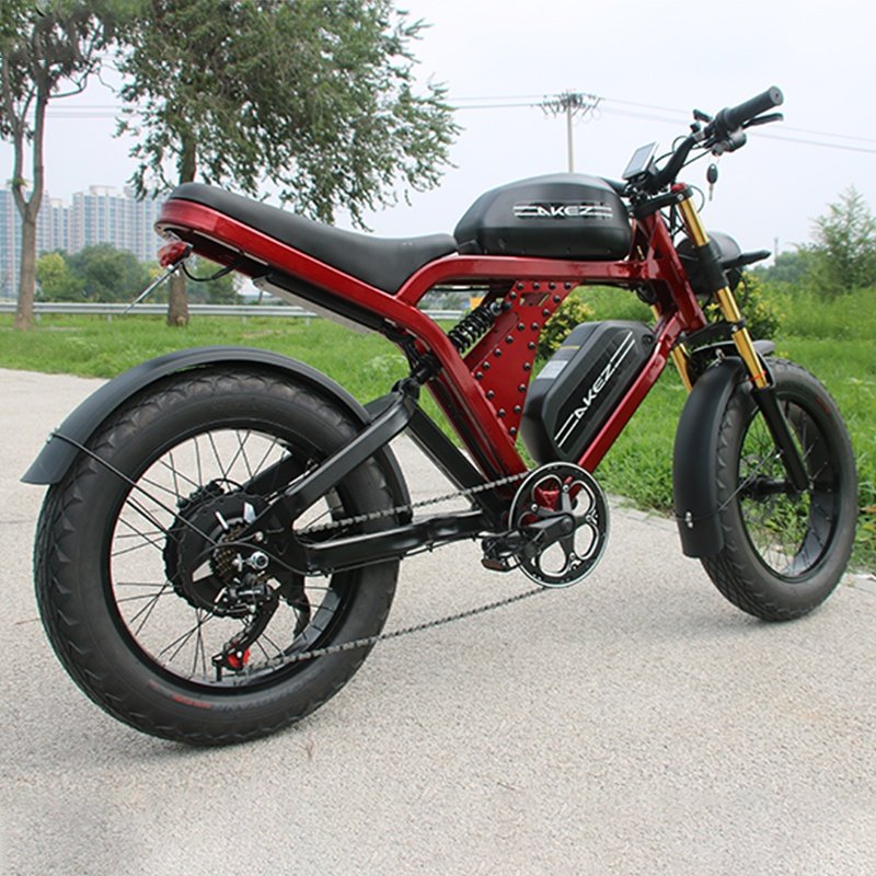 New 48v 52V 1500w Retro E-Bike Electric Cycle Road Dirt Fat Tire E Bike Fast Ebike Electric Mountain Bike