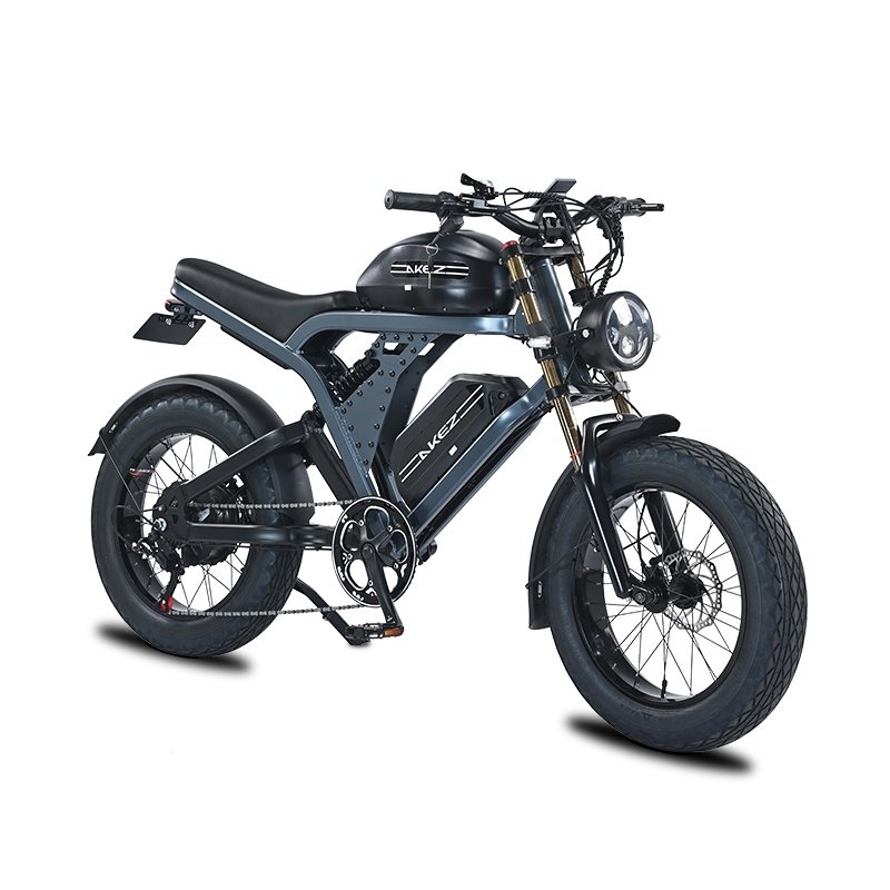 New 48v 52V 1500w Retro E-Bike Electric Cycle Road Dirt Fat Tire E Bike Fast Ebike Electric Mountain Bike