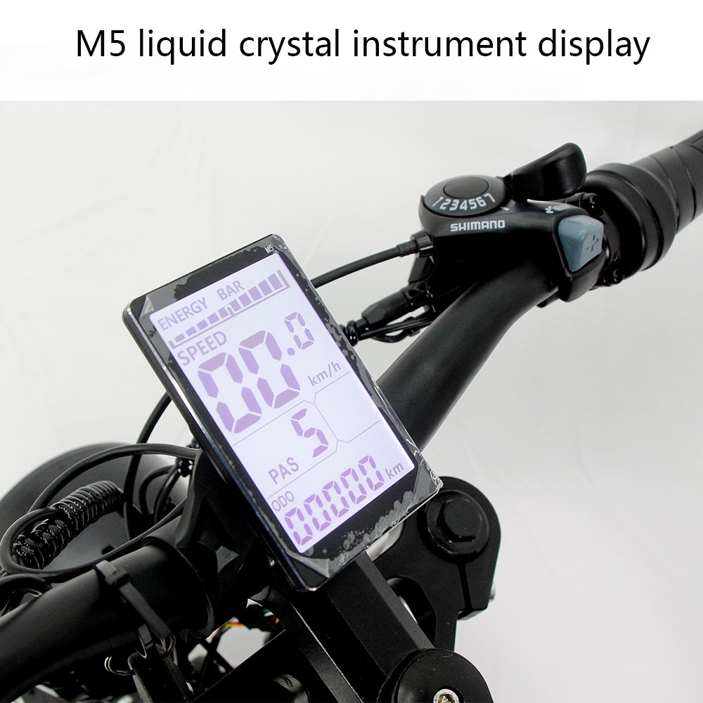 DISIYUAN New S7 PRO Electric Bicycle 48V Mountain Bicycle Fat Tire Ebike 20 Inch 7 Speed 1000W Motor Ultimate Electric Bike