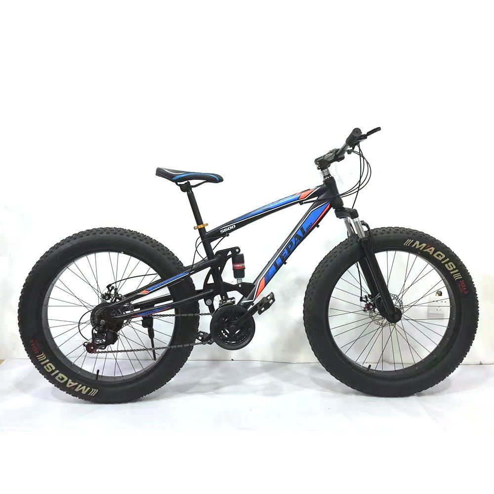 Factory customization 26inch fat bike full suspension mountain bike fatbike tyre sport cycle bicicleta boys full suspension