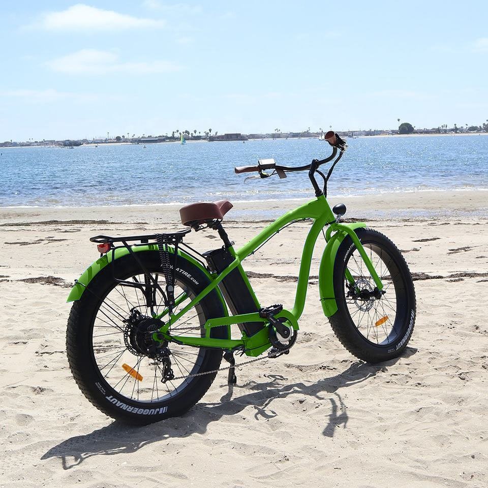 Factory Adult 26 Inch Beach Cruise E Bike 48V 15Ah Battery 500W 750W Ebike Electric Bicycle Fat Tire Electric Mountain Bike