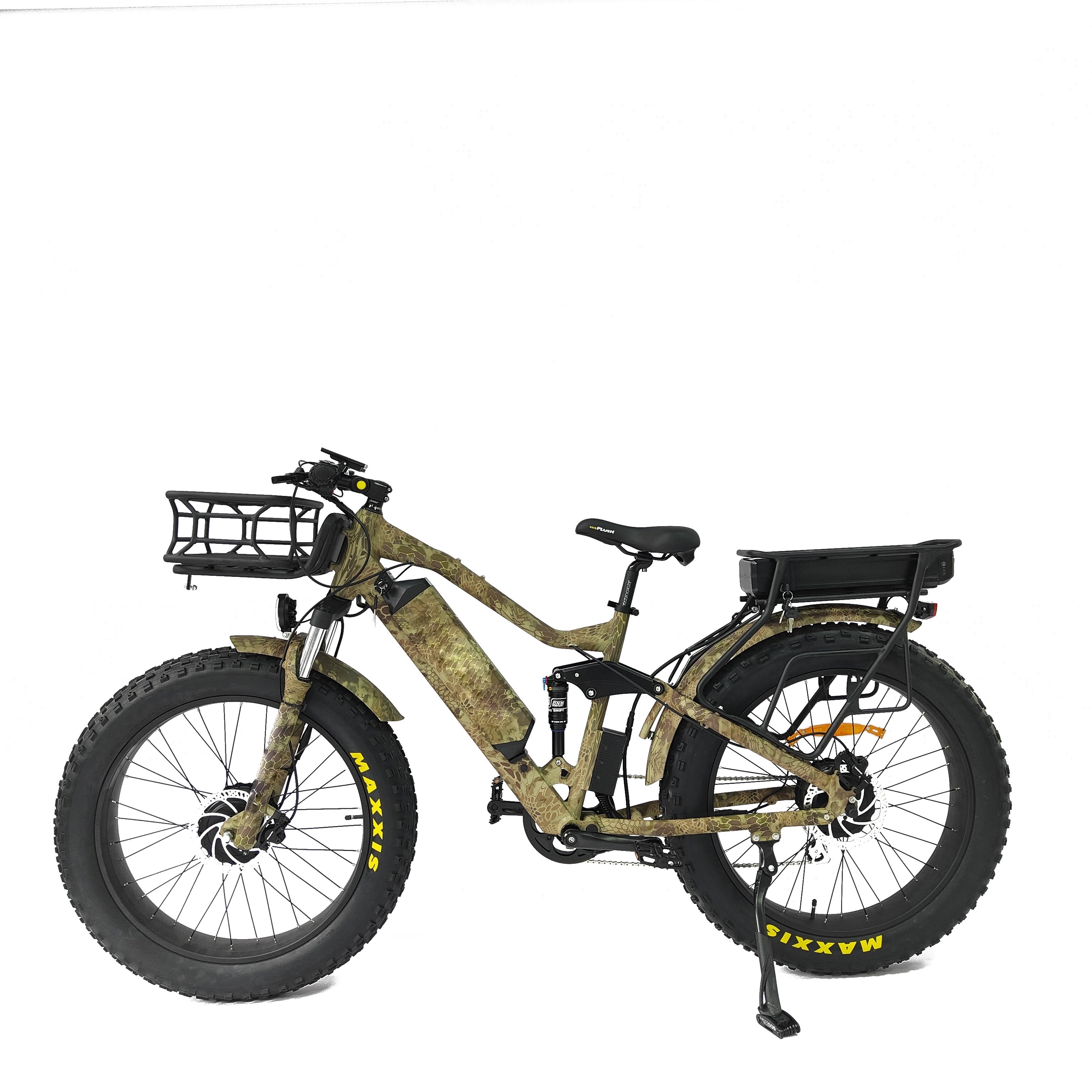China Factory Custom Camo Frame Fat Tire Electric Road Bicycle Fast 1000w Electric Bike E-Bike Trikes 750w Hunting E-Bike