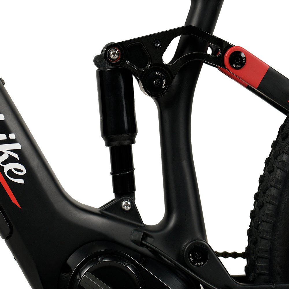 Aimos fashion carbon fiber frame Mountain Electric Bike 43V 250W 7 speed shimano off road E bike for Adult