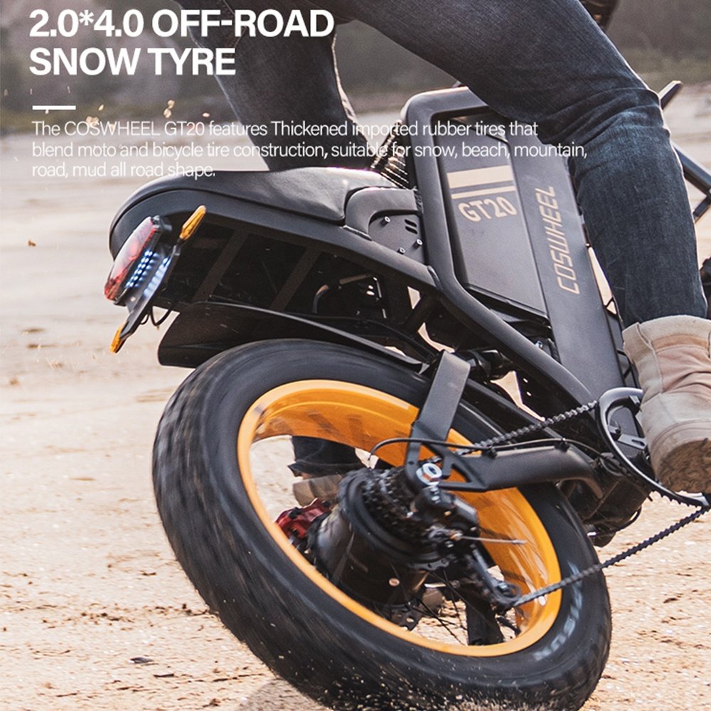 EU UK US STOCK COSWHEEL GT20 48V 25Ah 1500W E Bike Customize 2000W 4000W Fat Tire Ebike Electric Mountain Dirt Road Hybrid Bike