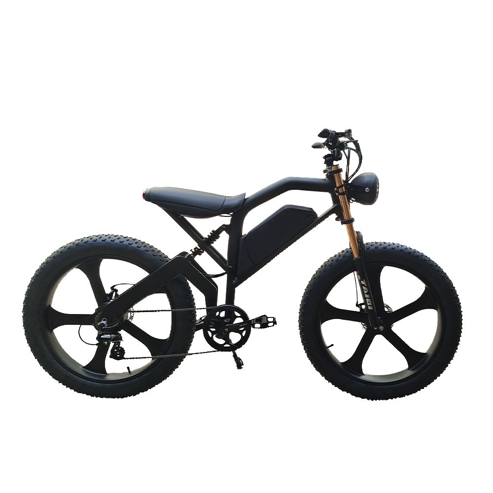 KUAKE 26*4.0 fat tire e bike 500W 750W big power big battery electric mountain bike snow beach electricfatbike