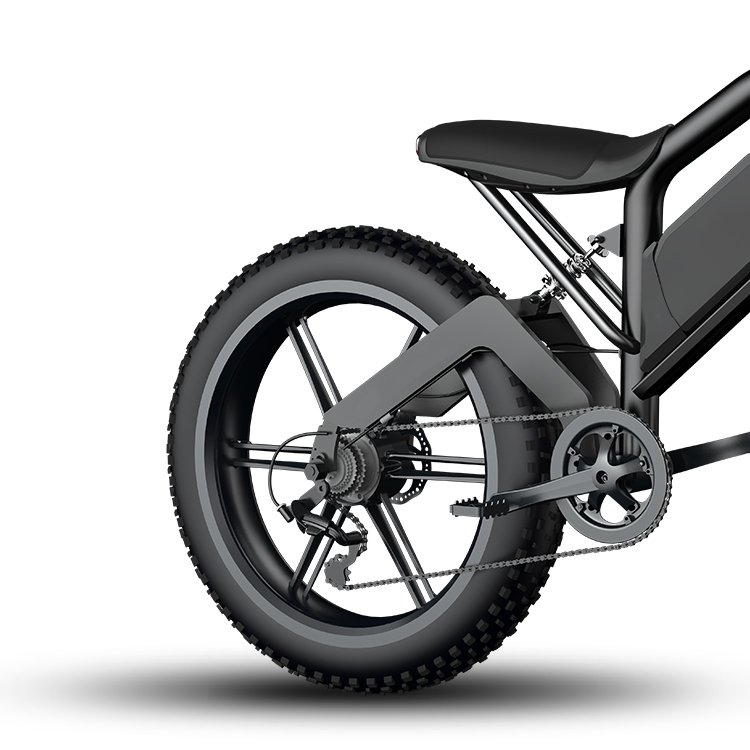 KUAKE 26*4.0 fat tire e bike 500W 750W big power big battery electric mountain bike snow beach electricfatbike