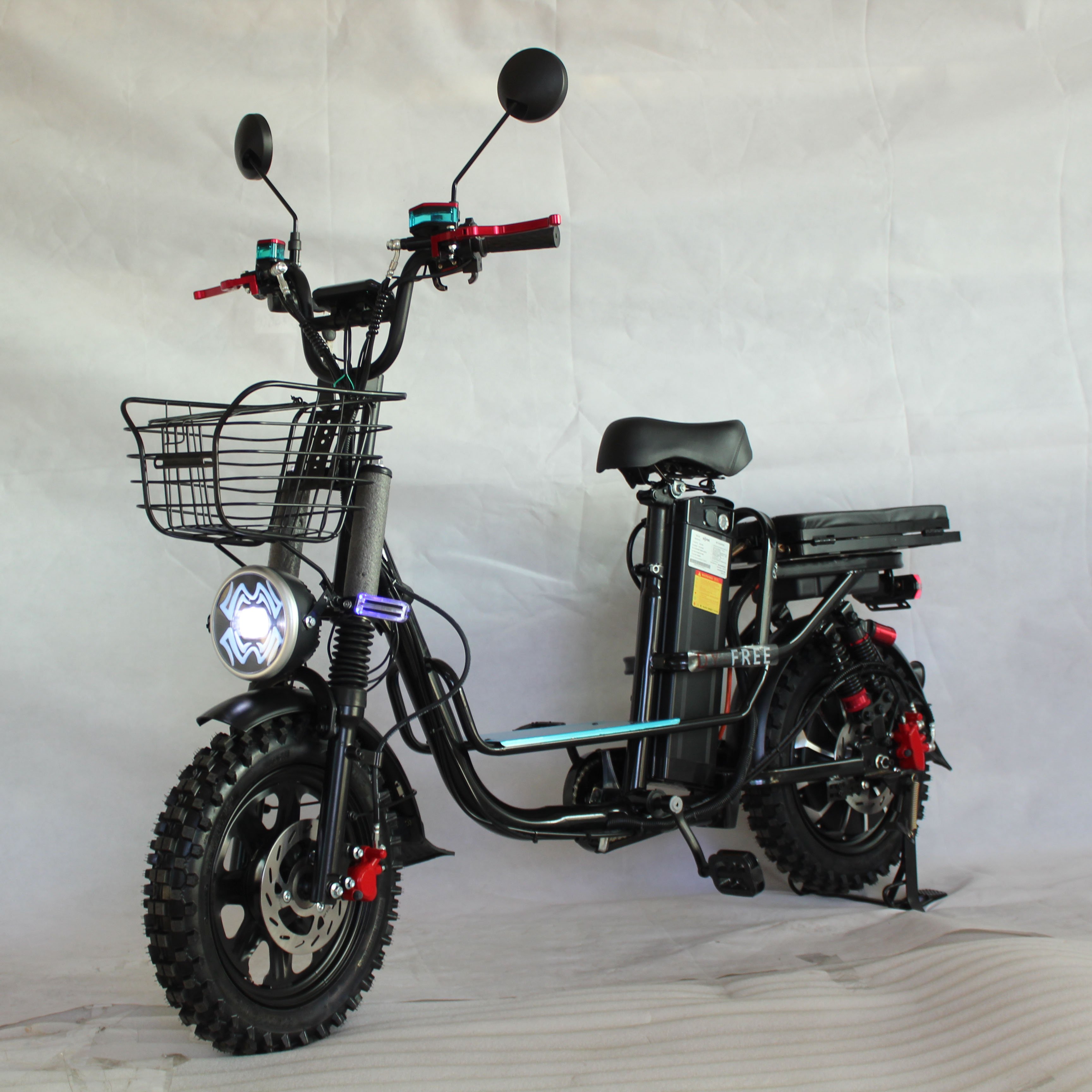 Wholesale MINGMAX Cargo Ebike 500W 60v 30ah Remote City Ebike Fat Tires Electric Delivery Bike Snow Tires Cargo E Bike