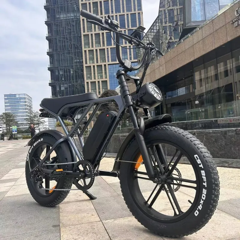 EU Stock Original V8 48V 1000W Motor Electric Bike ebike 15Ah Lithium Battery Mountain Snow Ebike Fat Tire Electric Bicycle