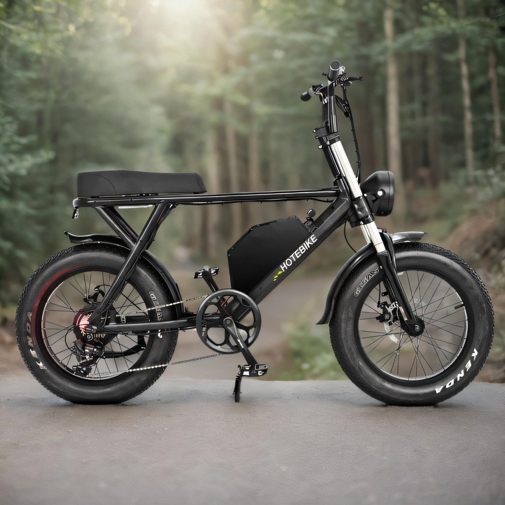 Fast Fat Tire EBike Aluminum Alloy Frame Electric Bicycle 24Ah Lithium Battery Electric Mountain Bike