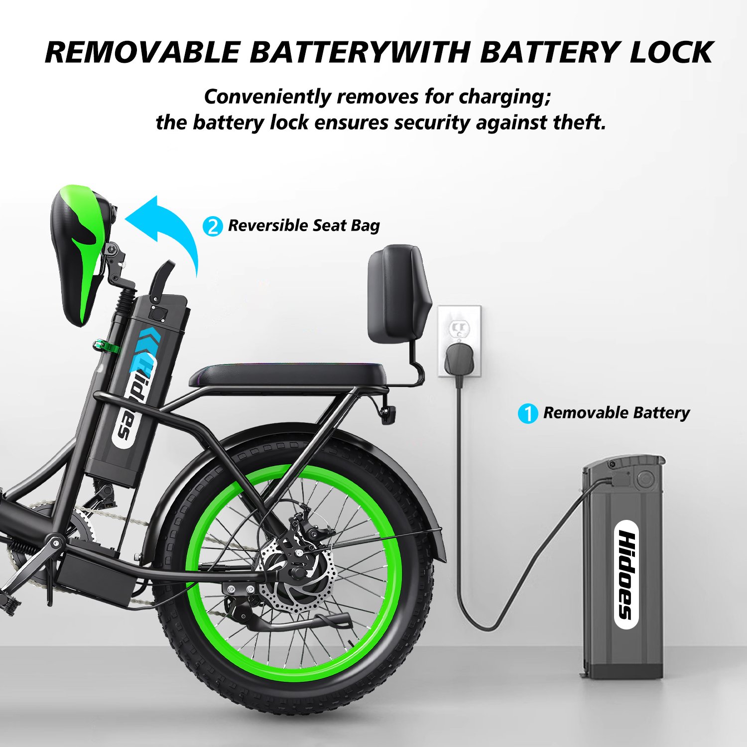 UK US EU Warehouse Drop Shipping Hidoes C1 750w Brushless Gear Hub Motor E-Bike with 48v 20 Wheel Size Electric City Bike
