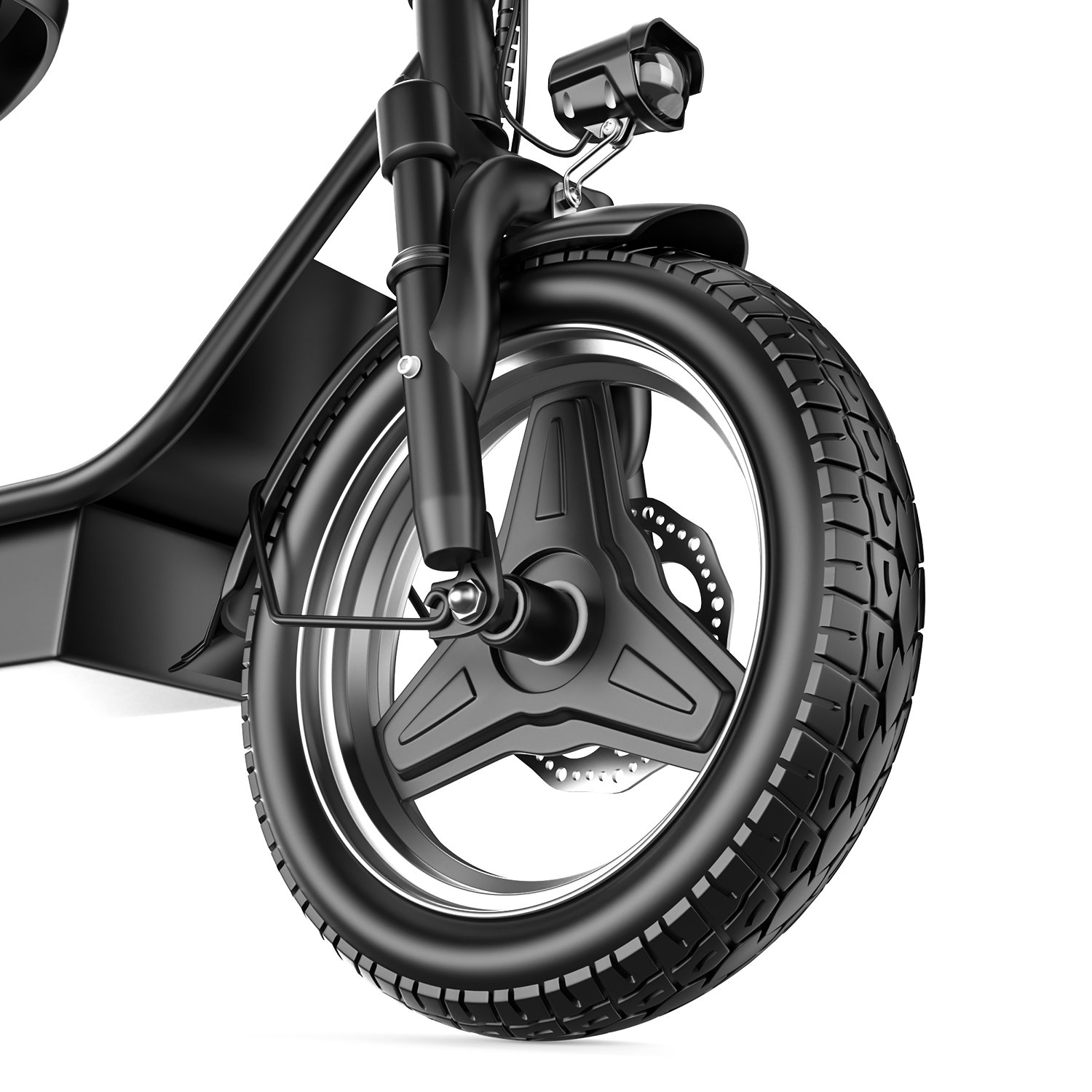 Electric Bike Multi-Shock Absorption City Adult Electric Bicycle 48V 500W Alloy Steel Ebike 14"Road tires With Basket