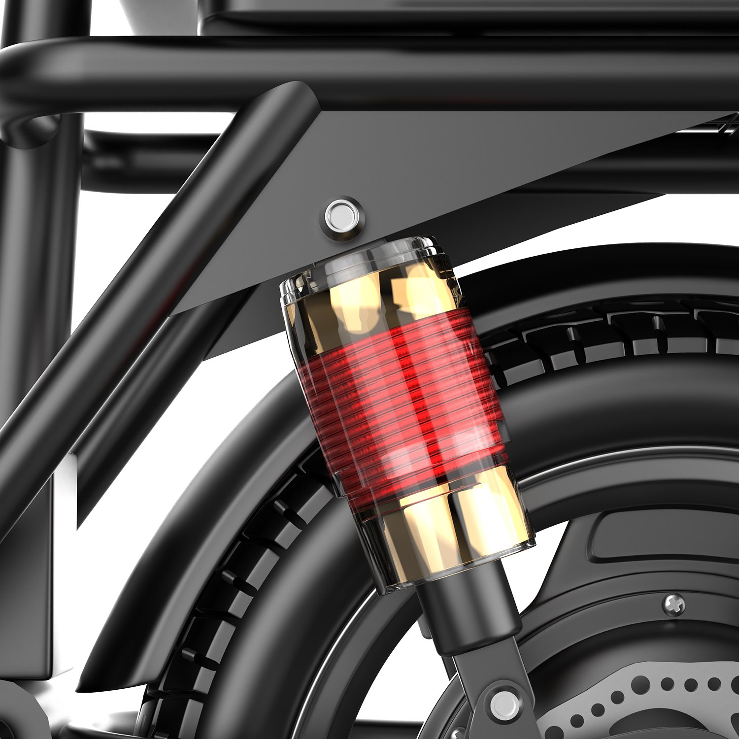 Electric Bike Multi-Shock Absorption City Adult Electric Bicycle 48V 500W Alloy Steel Ebike 14"Road tires With Basket