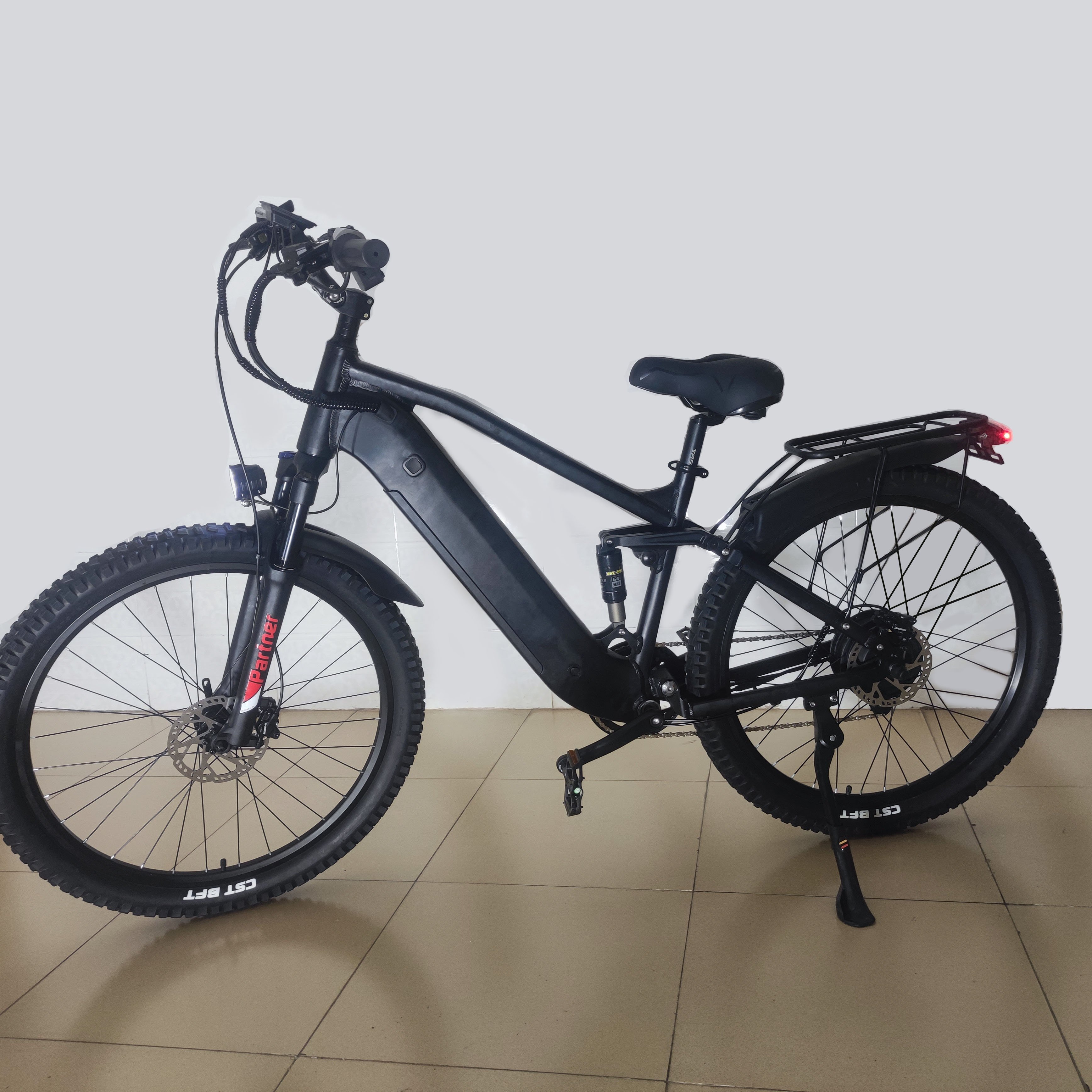 Road ebike 1000W 52v21Ah lithium Battery 27.5 *2.4 Full Suspension Hydraulic Brake Fast City eBike Electric Mountain Bike