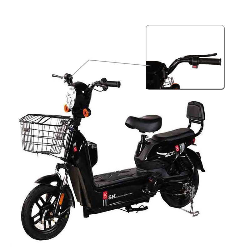 New 48V Electric City Bike 14" Foldable Adult Scooter with Steel Frame and 45 Speed Gears Wholesale from Manufacturer